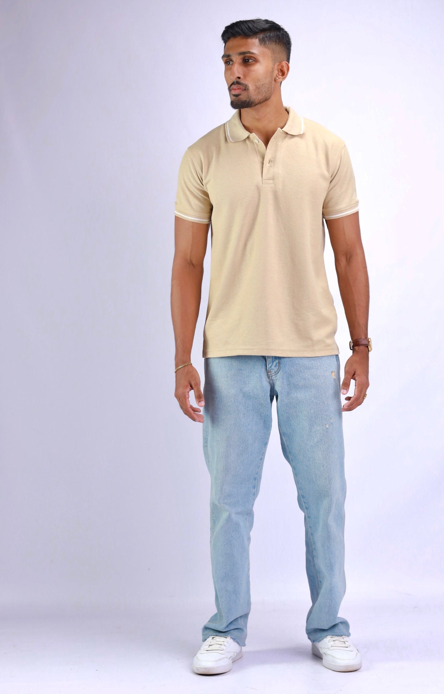 Sand Dune Beige Polo T-Shirt