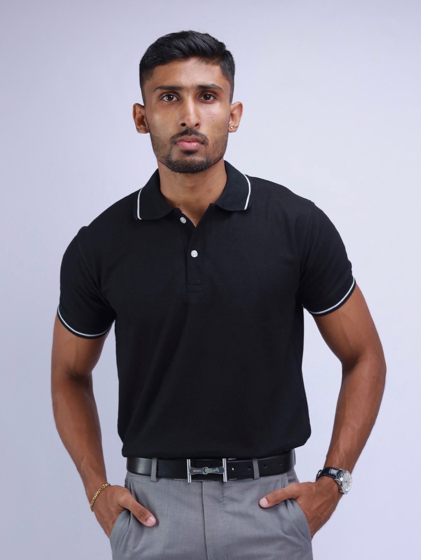 Eclipse Essence Black Polo T-Shirt