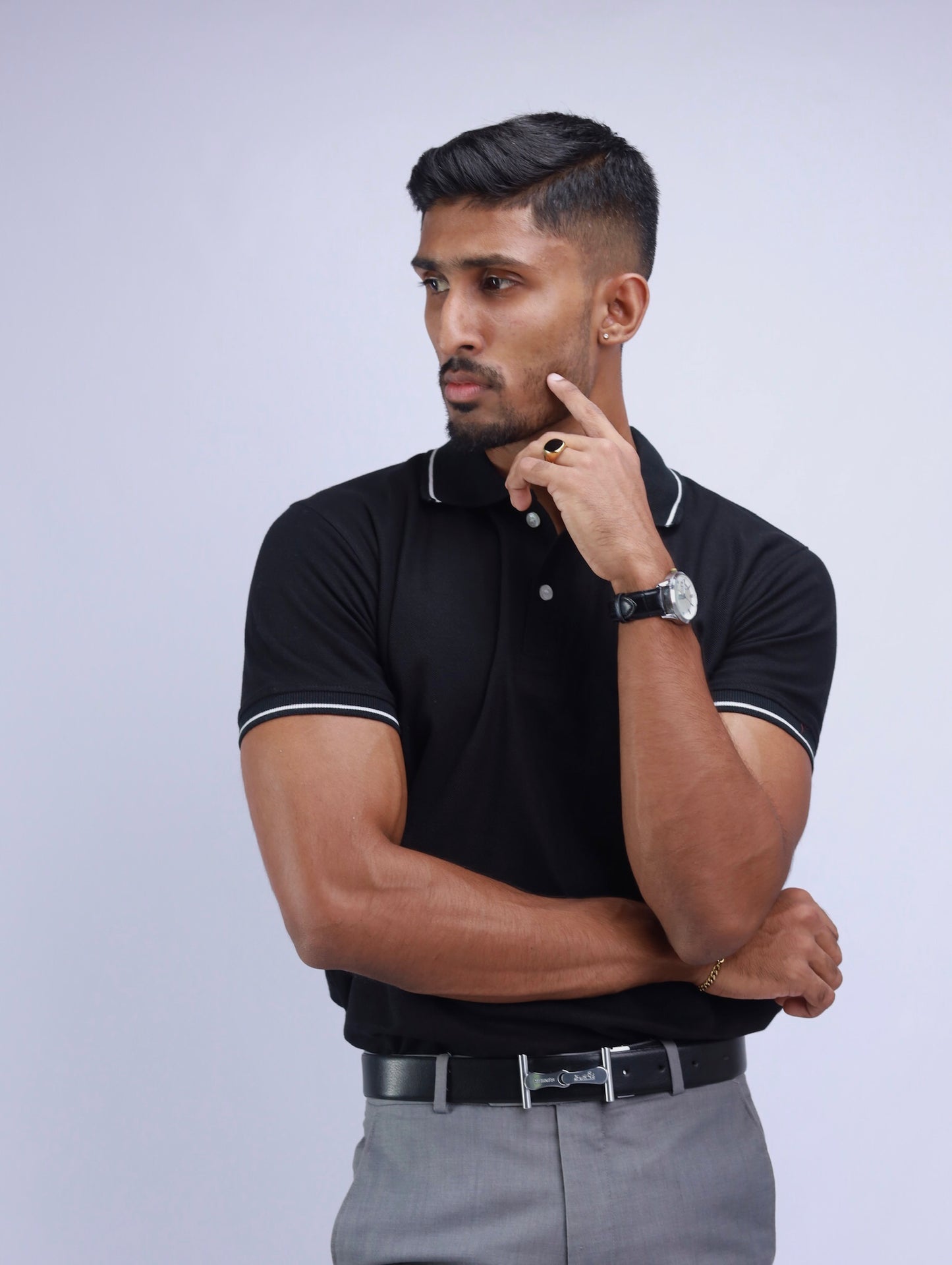 Eclipse Essence Black Polo T-Shirt