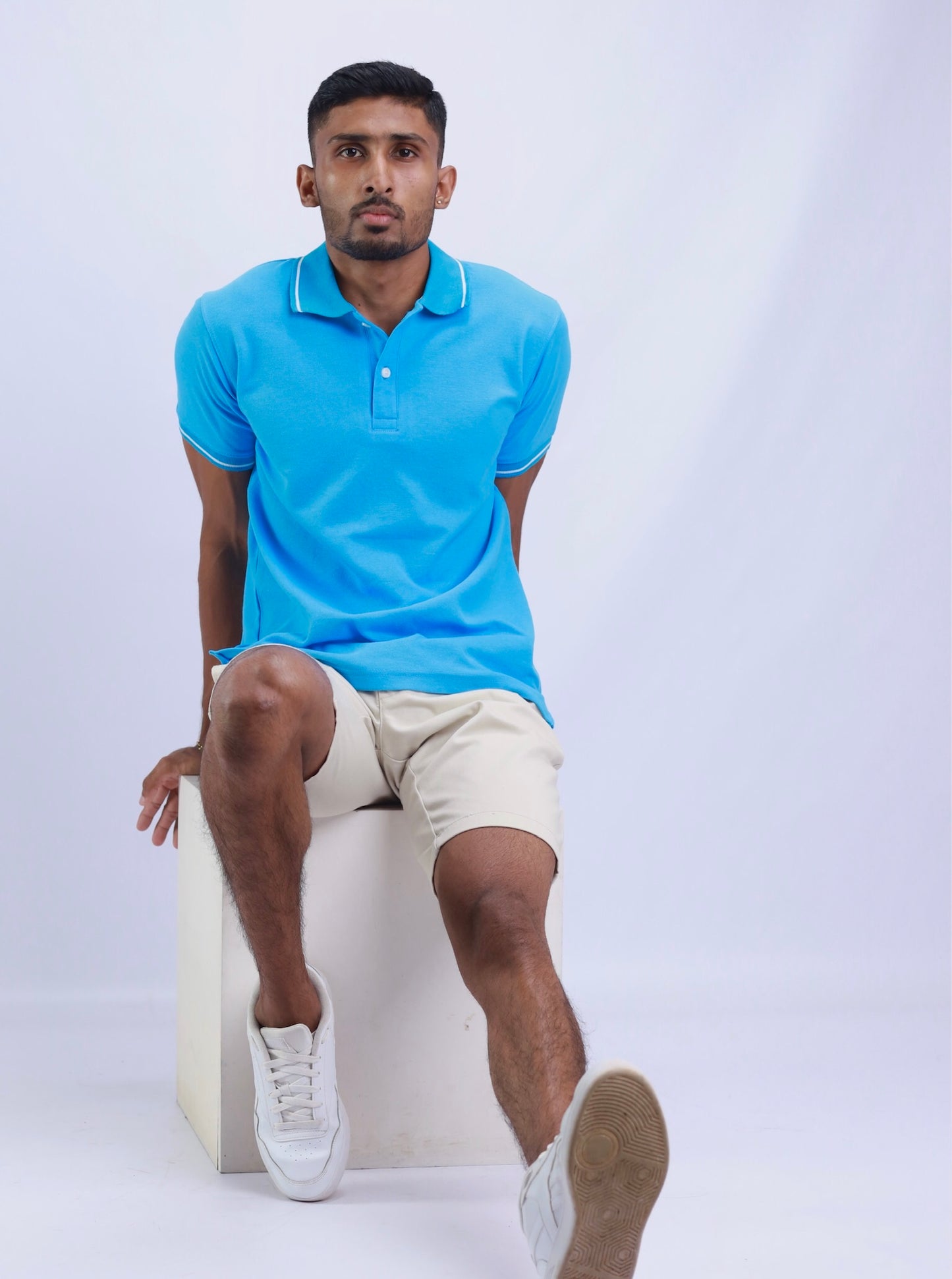 Aqua Blue Polo T-Shirt